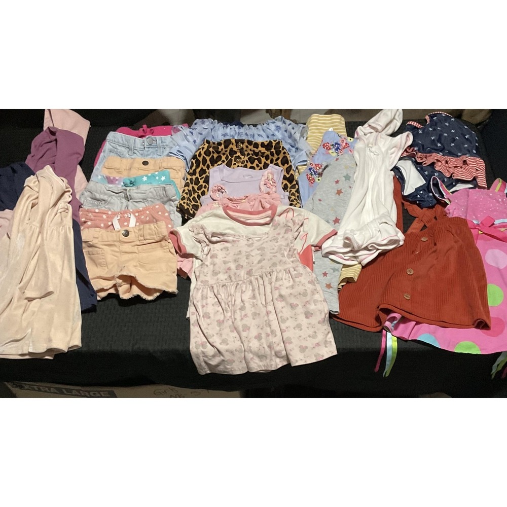 Mixed Brands 25pc Clothes Lot Girls 3T Multicolor Dresses Tops Minnie Mouse